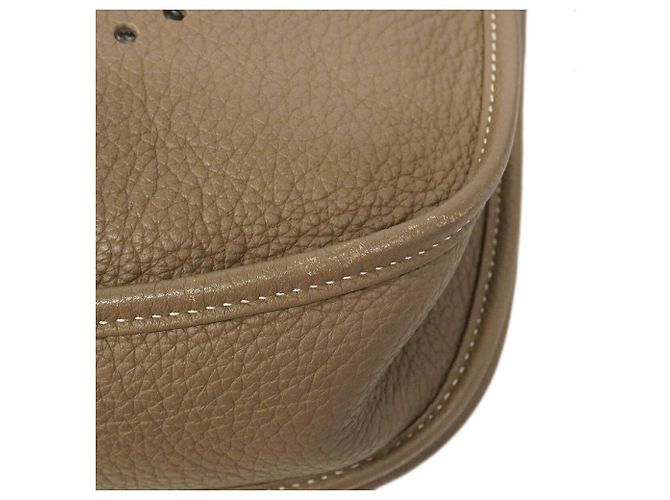 Hermès Borsa a tracolla Hermes Evelyne 3PM Taupe - vista 6
