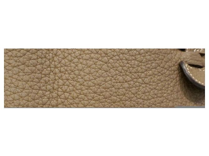 Hermès Borsa a tracolla Hermes Evelyne 3PM Taupe - vista 7