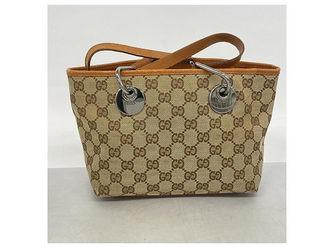 Borsa Gucci GG Canvas in Beige - vista 9
