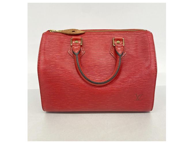 Borsa Louis Vuitton Epi Speedy 25 Rosso - vista 12