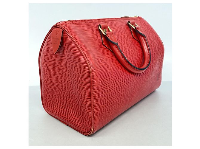 Borsa Louis Vuitton Epi Speedy 25 Rosso - vista 2