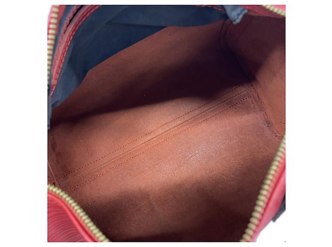 Borsa Louis Vuitton Epi Speedy 25 Rosso - vista 4