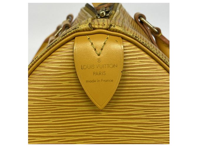 Borsa Louis Vuitton Epi Speedy 25 M43019 Giallo - vista 5