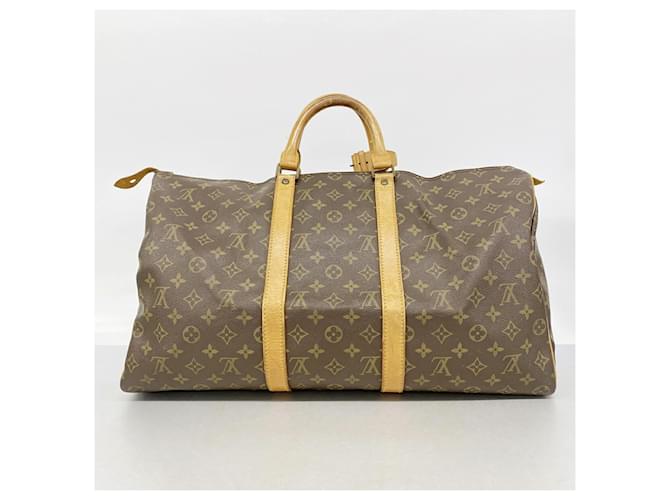 Louis Vuitton Boston Monogram Keepall 50 Marrone - vista 15