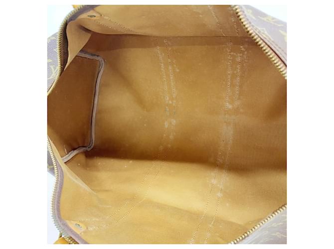 Louis Vuitton Boston Monogram Keepall 50 Marrone - vista 4
