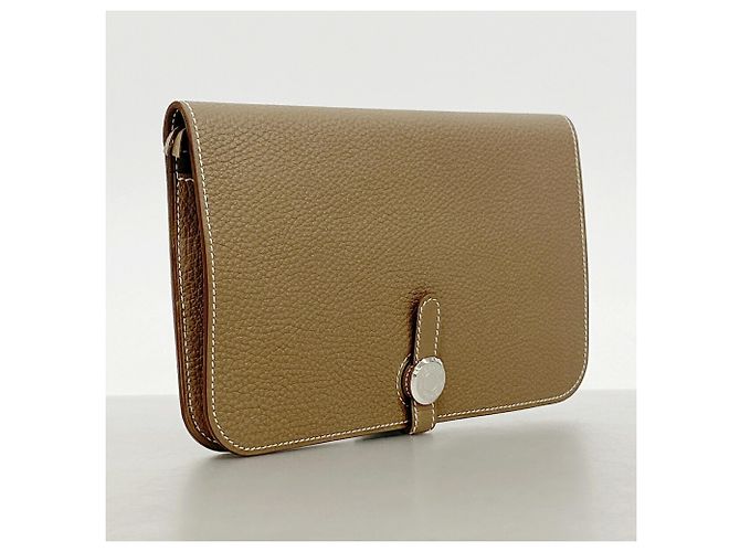 Hermès Cartera larga Hermes Dogon GM Gris pardo - vista 2