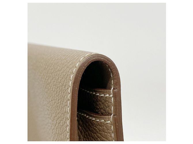 Hermès Cartera larga Hermes Dogon GM Gris pardo - vista 5