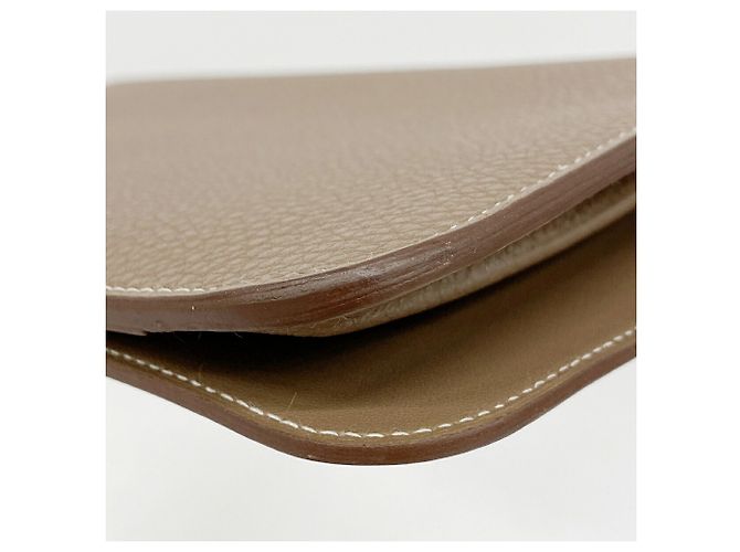 Hermès Cartera larga Hermes Dogon GM Gris pardo - vista 6