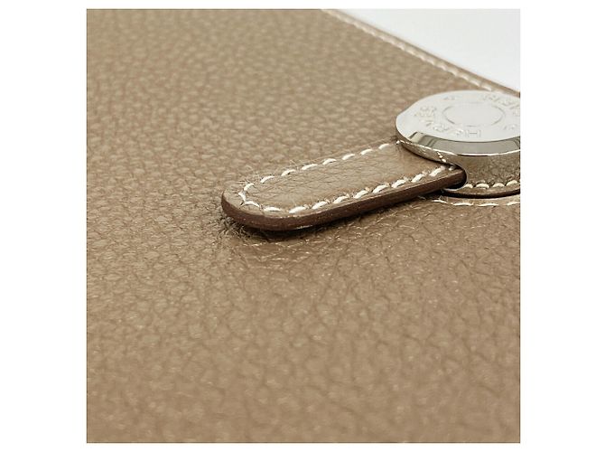 Hermès Cartera larga Hermes Dogon GM Gris pardo - vista 7