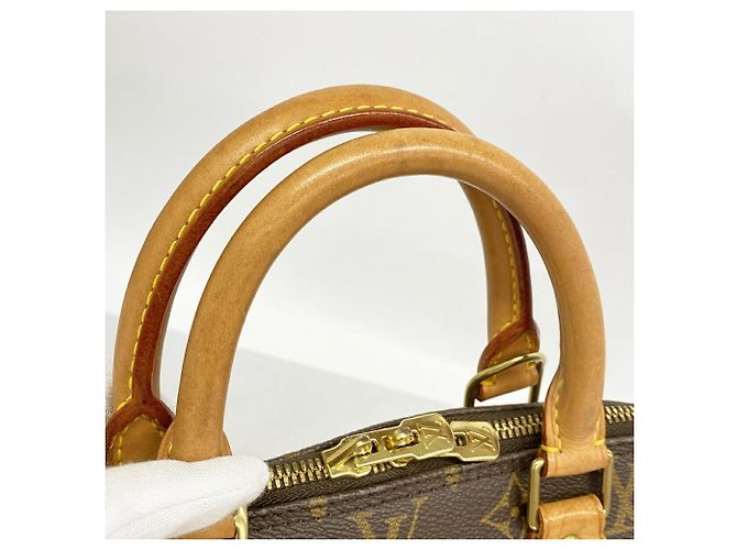 Borsa a mano Louis Vuitton Alma Monogram Marrone - vista 8