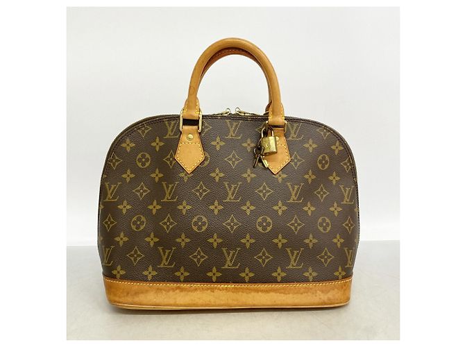 Borsa a mano Louis Vuitton Alma Monogram Marrone - vista 9