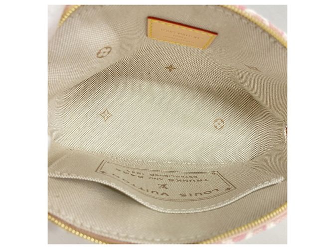 Louis Vuitton Monogram Jacquard Pochette Tic PM Rosa - vista 4