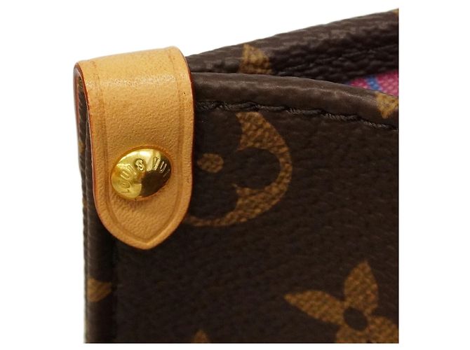 Borsa Louis Vuitton Monogram Pumpkin LV x YK OnTheGo PM Marrone Rosso - vista 8