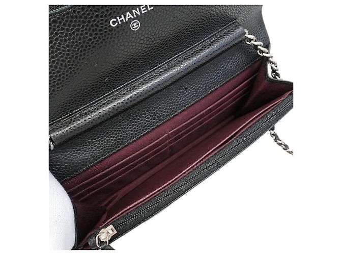 Portafoglio a spalla con catena Chanel Matelassé Nero - vista 4