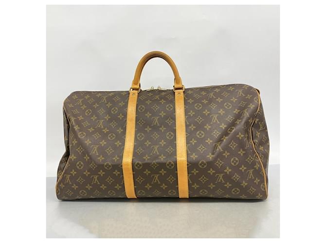 Louis Vuitton Boston Monogram Keepall 55 Marrone - vista 11