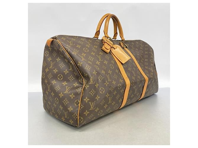 Louis Vuitton Boston Monogram Keepall 55 Marrone - vista 2