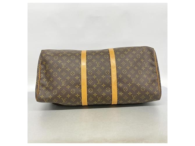 Louis Vuitton Boston Monogram Keepall 55 Marrone - vista 3
