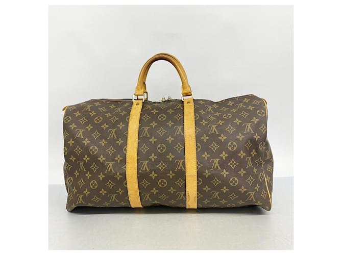 Louis Vuitton Boston Monogram Keepall 50 Marrone - vista 12
