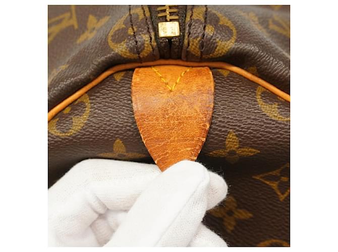 Borsa Louis Vuitton Boston Monogram Keepall 50 Marrone - vista 5