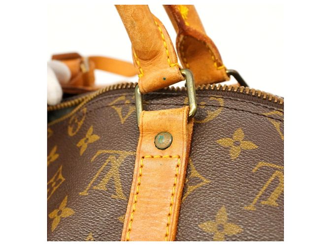 Borsa Louis Vuitton Boston Monogram Keepall 50 Marrone - vista 7
