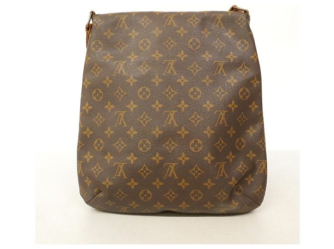 Borsa a tracolla Louis Vuitton Monogram Musette Marrone - vista 11