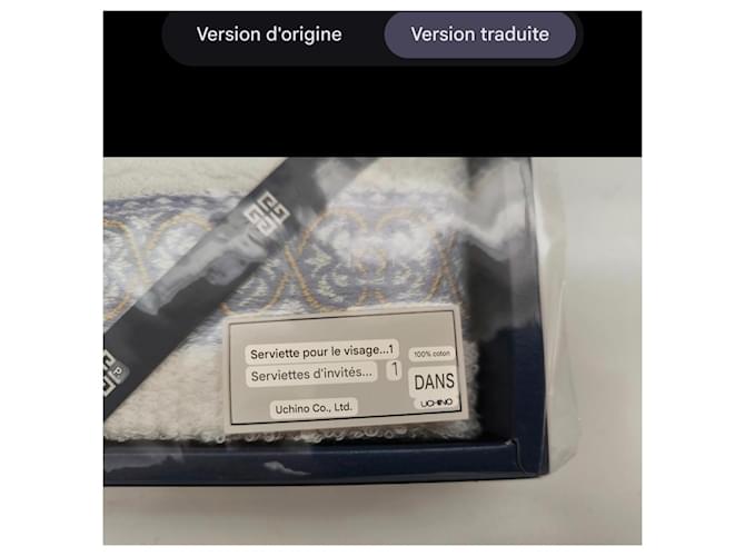 Givenchy Baumwoll-Handtuch Set - 2 Stück Weiß Blau Beige - Ansicht 15