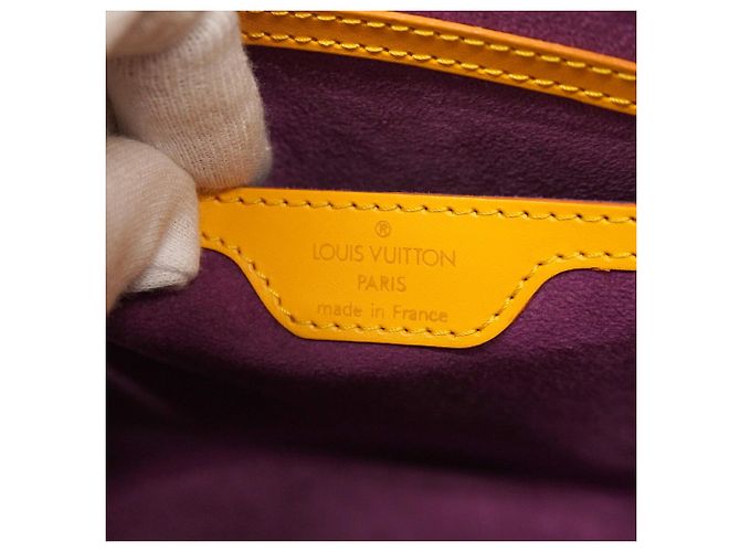 Borsa Louis Vuitton Epi Saint Jacques Giallo - vista 5