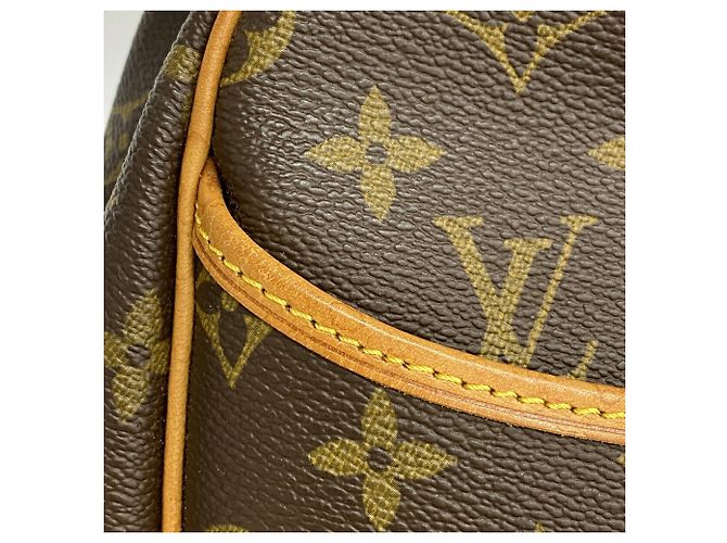 Louis Vuitton Monogram Deauville Handbag Brown - view 9