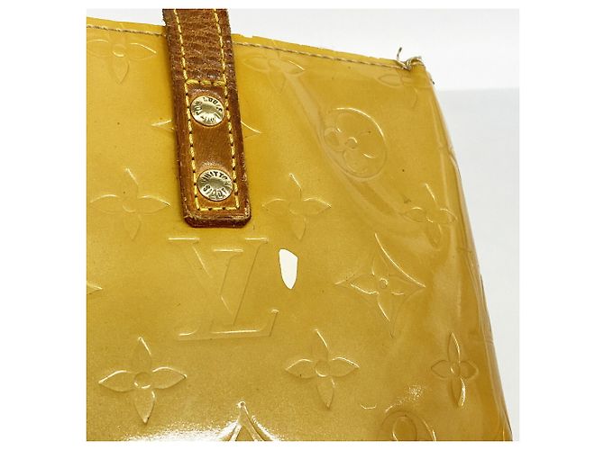 Borsa Louis Vuitton Vernis Lead PM Beige - vista 6