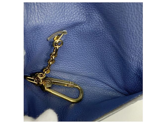 Louis Vuitton Monogram Empreinte Pochette Clé M41965 Denim Wallet Azul - vista 3