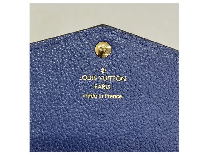Louis Vuitton Monogram Empreinte Pochette Clé M41965 Denim Wallet Azul - vista 4