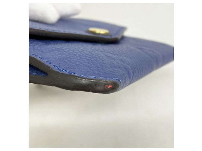 Louis Vuitton Monogram Empreinte Pochette Clé M41965 Denim Wallet Azul - vista 5