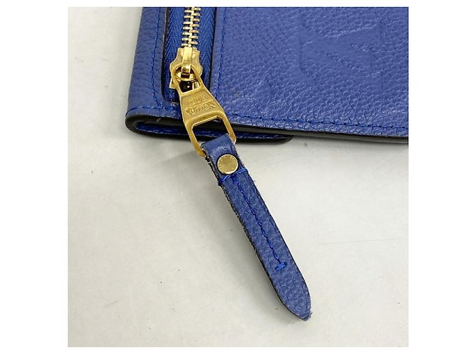 Louis Vuitton Monogram Empreinte Pochette Clé M41965 Denim Wallet Azul - vista 6
