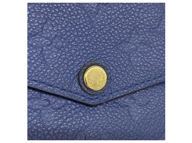 Louis Vuitton Monogram Empreinte Pochette Clé M41965 Denim Wallet Azul - vista 8