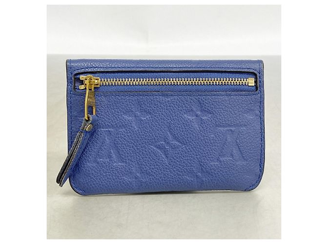 Louis Vuitton Monogram Empreinte Pochette Clé M41965 Denim Wallet Azul - vista 9