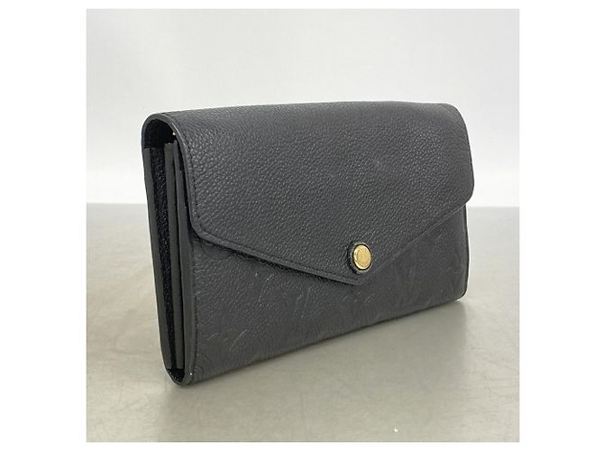 Louis Vuitton Monogram Empreinte Portefeuille Sarah Long Wallet Nero - vista 2