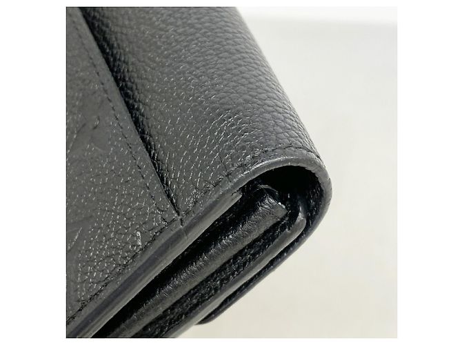 Louis Vuitton Monogram Empreinte Portefeuille Sarah Long Wallet Nero - vista 6