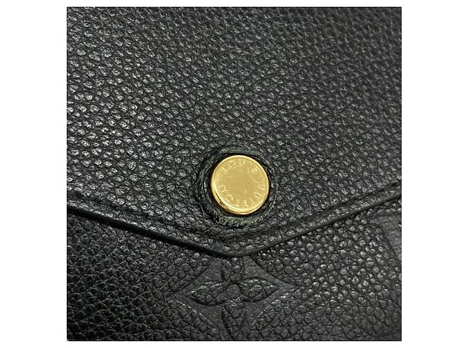 Louis Vuitton Monogram Empreinte Portefeuille Sarah Long Wallet Nero - vista 7