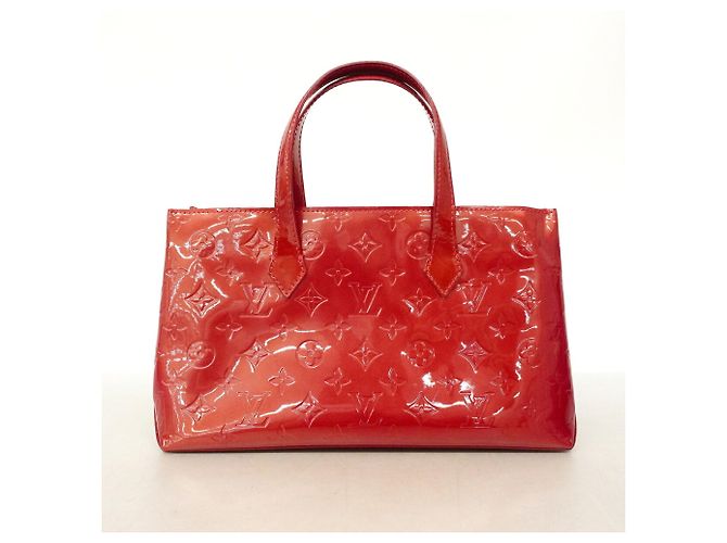 Borsa Tote Louis Vuitton Vernis Wilshire PM Rosso - vista 11