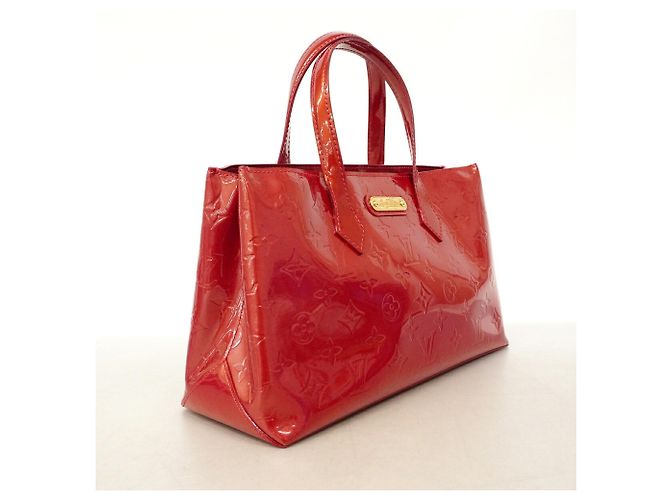 Borsa Tote Louis Vuitton Vernis Wilshire PM Rosso - vista 2