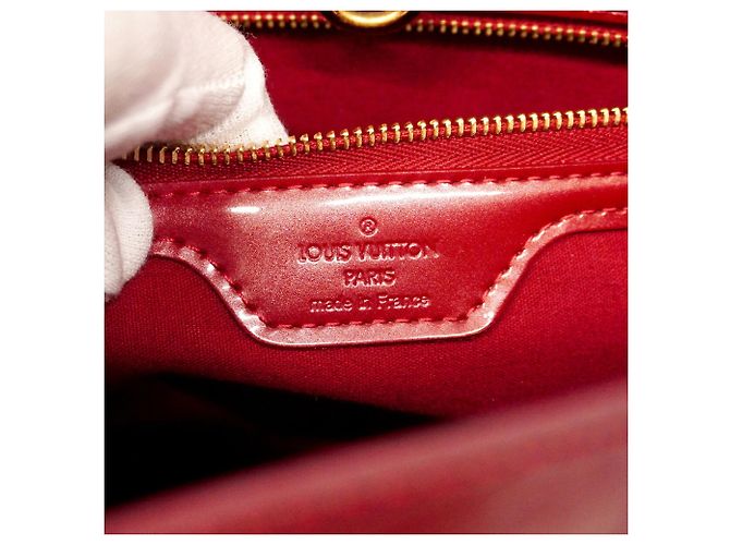 Borsa Tote Louis Vuitton Vernis Wilshire PM Rosso - vista 5