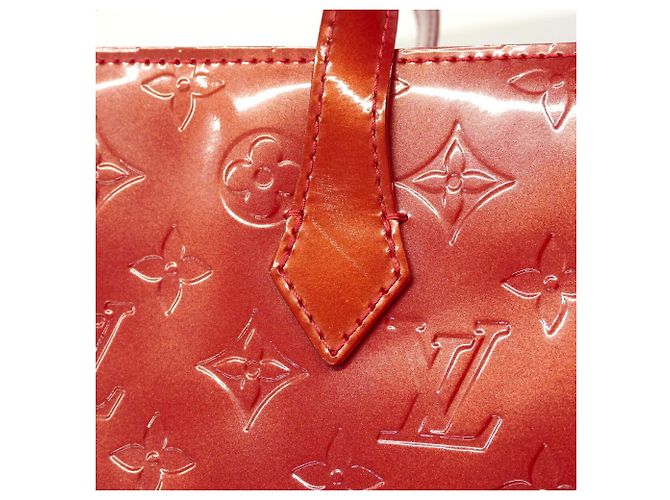 Borsa Tote Louis Vuitton Vernis Wilshire PM Rosso - vista 7