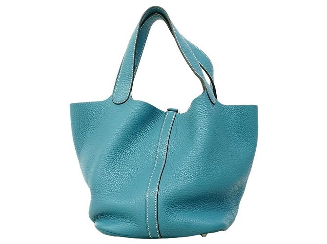 Hermès Hermes Picotin Lock MM Handtasche Blau - Ansicht 10