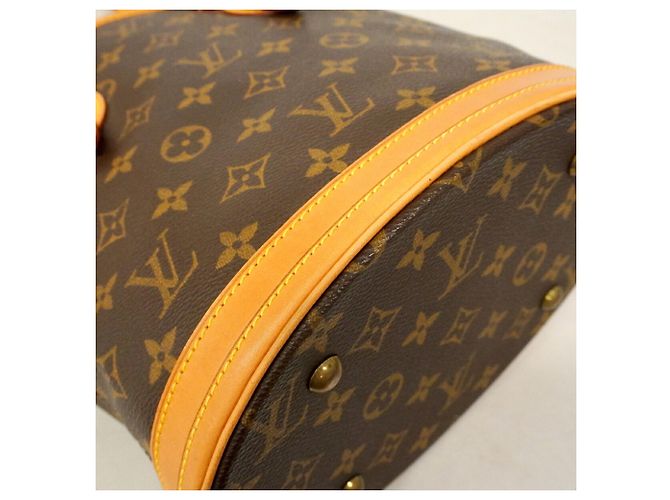 Borsa Tote Louis Vuitton Monogram Bucket PM Marrone - vista 6