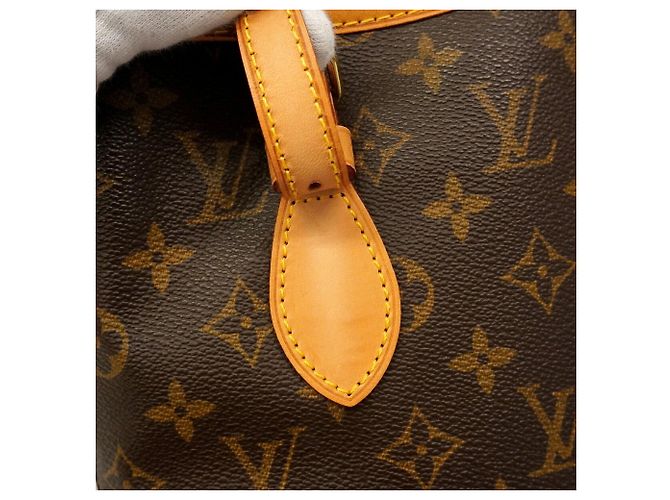Borsa Tote Louis Vuitton Monogram Bucket PM Marrone - vista 8