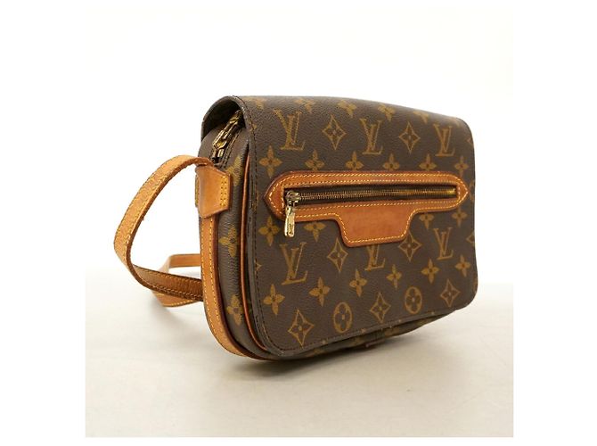 Borsa a tracolla Louis Vuitton Monogram Saint Germain 24 Marrone - vista 2