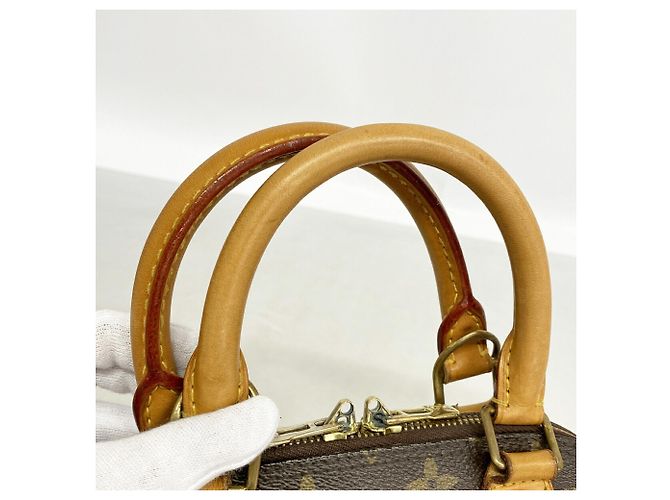 Borsa a mano Louis Vuitton Alma BB Monogram Marrone - vista 6