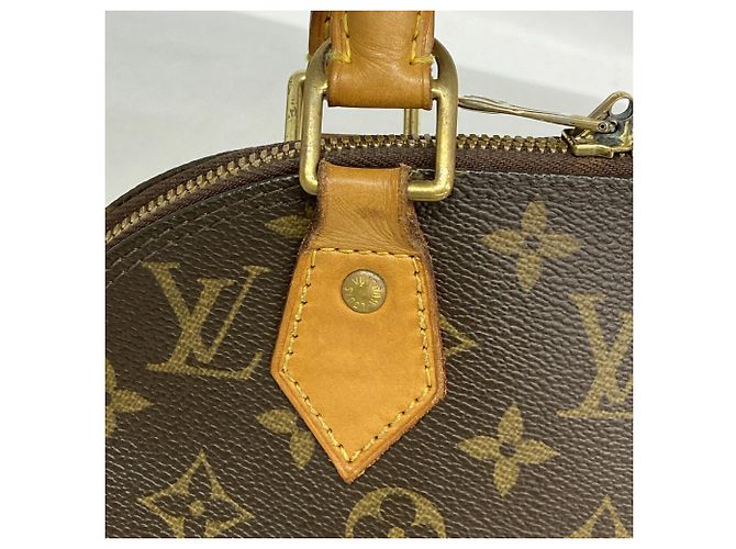Borsa a mano Louis Vuitton Alma BB Monogram Marrone - vista 9