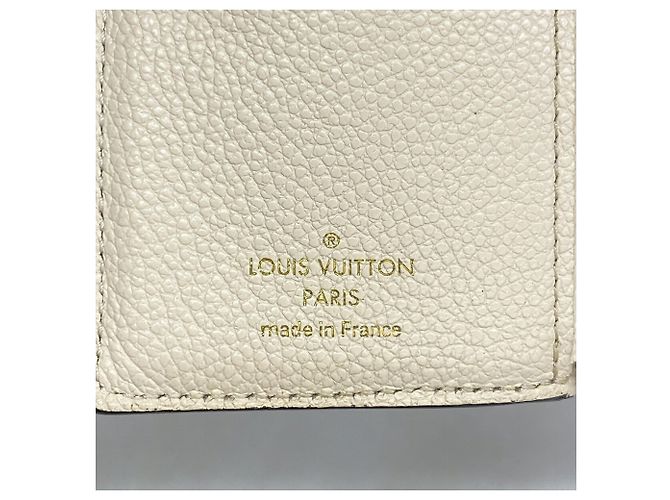 Portafoglio Louis Vuitton Tri-fold in Cream Crudo - vista 4