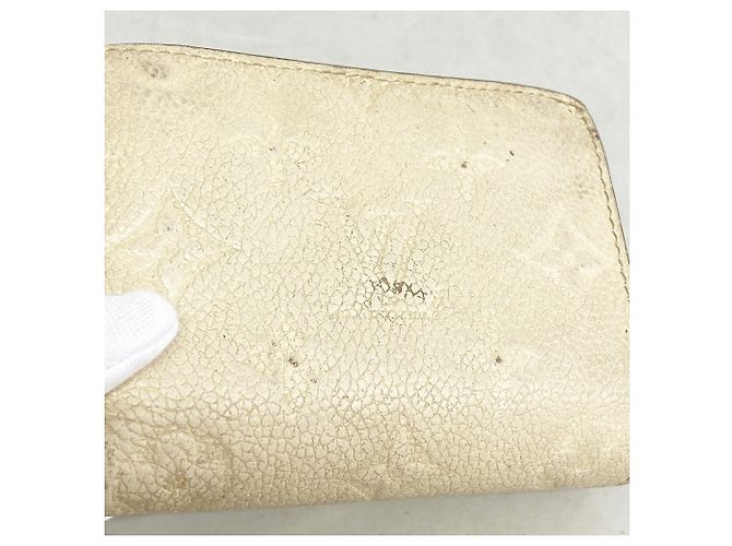 Portafoglio Louis Vuitton Tri-fold in Cream Crudo - vista 7